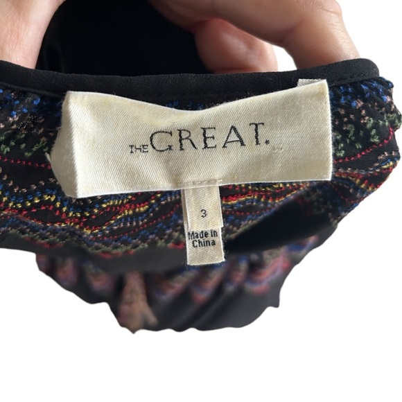 THE GREAT Long Black Embroidered Dress - Picture 11 of 13